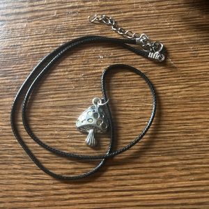 mushroom pendant necklace